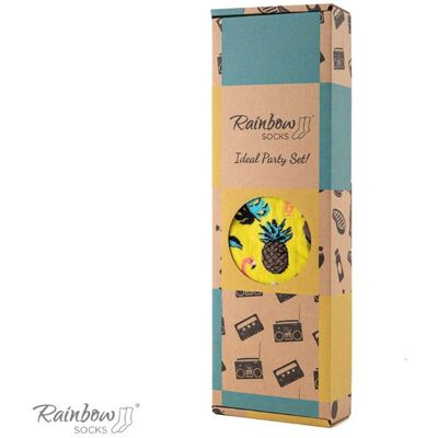 Zooksy/rainbow Socks Ponožkový Set Party Box 3 Páry Rainbow Socks Krémová 36-40 Zooksy/rainbow Socks Ponožkový Set Party Box 3 Páry Rainbow Socks Krémová 36-40