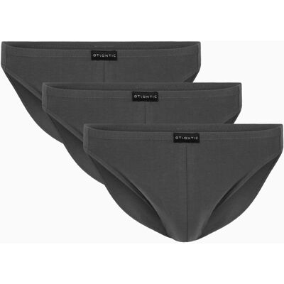 Atlantic 3-Pack Men'S Mini Briefs Šedá L Atlantic 3-Pack Men'S Mini Briefs Šedá L
