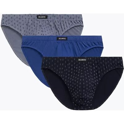Atlantic 3-Pack Men'S Sport Briefs Šedá M Atlantic 3-Pack Men'S Sport Briefs Šedá M