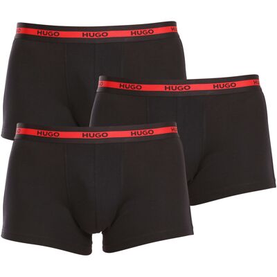 Hugo Boss - Men'S Boxer Shorts 3-Pack - Trunk Triplet Planet 50492375 002 Čierna M Hugo Boss - Men'S Boxer Shorts 3-Pack - Trunk Triplet Planet 50492375 002 Čierna M