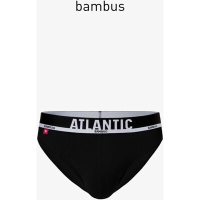 Men'S Bamboo Briefs Atlantic Premium - Black Čierna S Men'S Bamboo Briefs Atlantic Premium - Black Čierna S