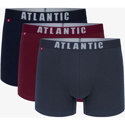 Men'S Boxers Atlantic 3pack - Multicolor Čierna S Men'S Boxers Atlantic 3pack - Multicolor Čierna S