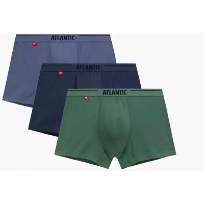 Atlantic 3-Pack Pánske Boxerky Modrá S Atlantic 3-Pack Pánske Boxerky Modrá S