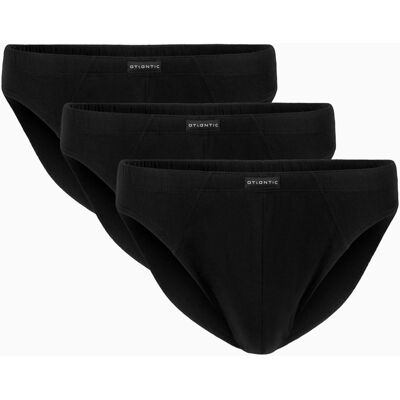 Pánske Nohavičky Atlantic Sport 3pack - Čierne Čierna Xxl Pánske Nohavičky Atlantic Sport 3pack - Čierne Čierna Xxl