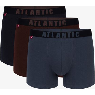 Men'S Boxers Atlantic 3pack - Multicolor Čierna S Men'S Boxers Atlantic 3pack - Multicolor Čierna S