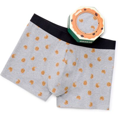 Celio Boxer Box S Motívom Cookies Šedá Xl Celio Boxer Box S Motívom Cookies Šedá Xl