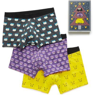 Celio Pokémon Boxer Box Gift Pack Čierna Xxl Celio Pokémon Boxer Box Gift Pack Čierna Xxl