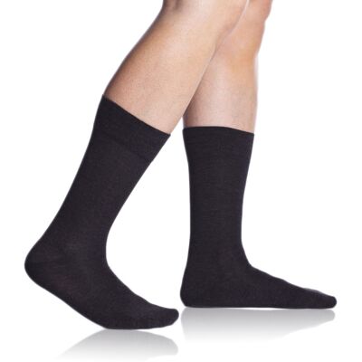 Bellinda Bambus Comfort Socks - Klasické Pánske Ponožky - Sivá Čierna 39-42 Bellinda Bambus Comfort Socks - Klasické Pánske Ponožky - Sivá Čierna 39-42