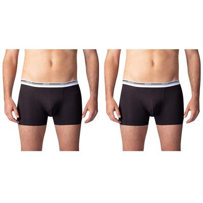 Bellinda Boxer Colours 2x - Dvojbalenie Bavlnených Boxeriek - Čierna Čierna M Bellinda Boxer Colours 2x - Dvojbalenie Bavlnených Boxeriek - Čierna Čierna M