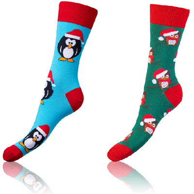 Bellinda Crazy Socks 2x - Veselé Ponožky 2 Páry - Svetlo Modrá - Zelená 43-46 Bellinda Crazy Socks 2x - Veselé Ponožky 2 Páry - Svetlo Modrá - Zelená 43-46