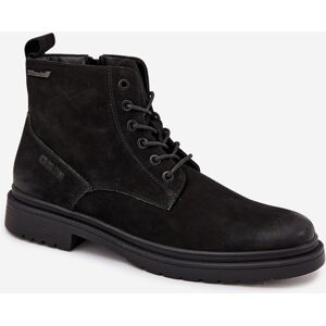 Big Star Shoes Kožené Zateplené Pánske Čižmy Na Zips Big Star Čierna 42 Big Star Shoes Kožené Zateplené Pánske Čižmy Na Zips Big Star Čierna 42