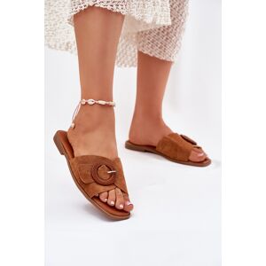 Boto Klasické Dámske Ploché Sandále Béžové Scazze Hnedá 39 Boto Klasické Dámske Ploché Sandále Béžové Scazze Hnedá 39