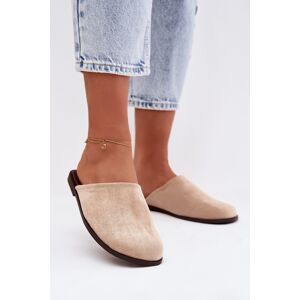 Boto Dámske Béžové Šľapky Z Eko Semišu Veronelle Biela 40 Boto Dámske Béžové Šľapky Z Eko Semišu Veronelle Biela 40