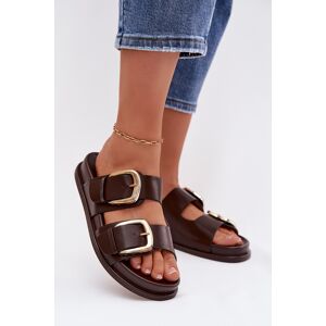 Boto Dámske Šľapky Z Eko Kože S prackami Biela 39 Boto Dámske Šľapky Z Eko Kože S prackami Biela 39