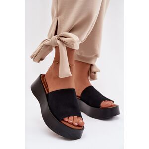 Boto Dámske Platformové Šľapky Liorisse Čierne Čierna 41 Boto Dámske Platformové Šľapky Liorisse Čierne Čierna 41