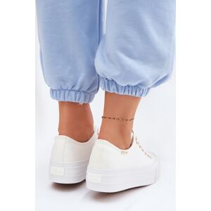 Dámske Tenisky Na Platforme Lee Cooper Biela 38 Dámske Tenisky Na Platforme Lee Cooper Biela 38