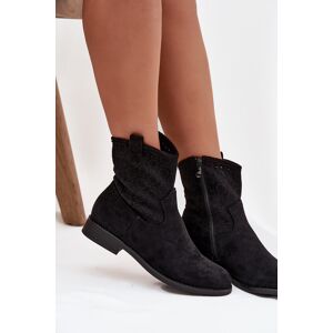 S. Barski Dámske Členkové Topánky Na Nízkom Opätku S Otvoreným Vzorom S.Barski Čierna 38 S. Barski Dámske Členkové Topánky Na Nízkom Opätku S Otvoreným Vzorom S.Barski Čierna 38