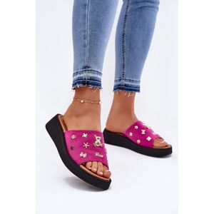 Dámske Zamszové Papuče S Pripínkami Fuchsie Vinceza 66741 40 Dámske Zamszové Papuče S Pripínkami Fuchsie Vinceza 66741 40