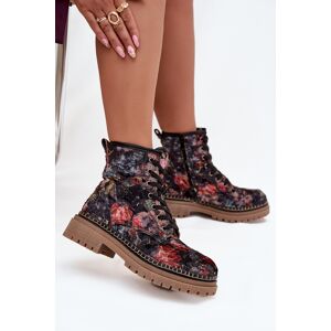 Vzorované Dámske Čižmy Zateplené Artiker Kaki 37 Vzorované Dámske Čižmy Zateplené Artiker Kaki 37