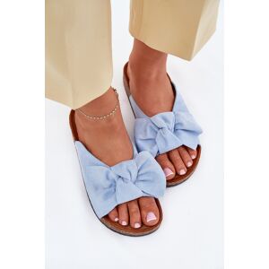 Boto Dámske Pantofle Na Korkovej Podošve S Mašľou Modré Seressa Hnedá 37 Boto Dámske Pantofle Na Korkovej Podošve S Mašľou Modré Seressa Hnedá 37