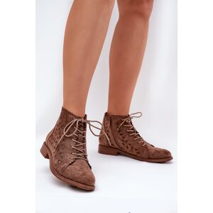 S. Barski Nízke Čižmy S Dierkovaným Vzorom S.Barski Hnedá 37 S. Barski Nízke Čižmy S Dierkovaným Vzorom S.Barski Hnedá 37