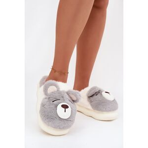Boto Papuče S Medvedím Motívom Galine Biela 36-37 Boto Papuče S Medvedím Motívom Galine Biela 36-37