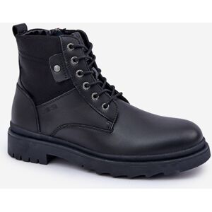Big Star Shoes Kožené Zateplené Čižmy Pánske Big Star Čierna 45 Big Star Shoes Kožené Zateplené Čižmy Pánske Big Star Čierna 45