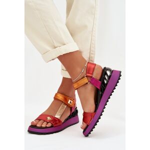 Kožené Dámske Sandále Na Platforme D&a Čierna 38 Kožené Dámske Sandále Na Platforme D&a Čierna 38