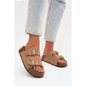 Boto Dámske Korkové Šľapky So Zlatými Prackami Biela 39 Boto Dámske Korkové Šľapky So Zlatými Prackami Biela 39