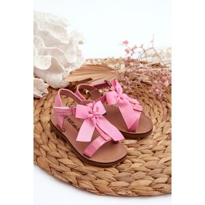 Boto Ružové Detské Lakové Sandálky S Mašľou Na Suchý Zips Joratia Tmavočervená 21 Boto Ružové Detské Lakové Sandálky S Mašľou Na Suchý Zips Joratia Tmavočervená 21