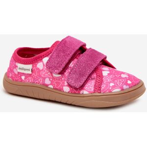 Boto Papučky Barefoot Dievčenské Srdiečka Milami Fuksia Saphira Biela 28 Boto Papučky Barefoot Dievčenské Srdiečka Milami Fuksia Saphira Biela 28
