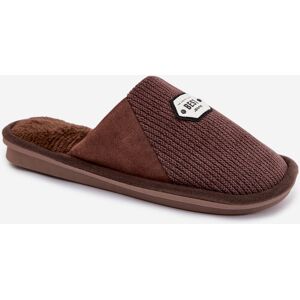 Boto Pánske Papuče S Výšivkou Hnedé Hnedá 43-46 Boto Pánske Papuče S Výšivkou Hnedé Hnedá 43-46