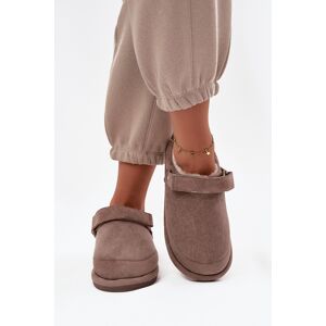 Boto Dámske Papuče S Pásikom Vyhrievané S Kožušinkou Tmavá Béžová Rilena Hnedá 38 Boto Dámske Papuče S Pásikom Vyhrievané S Kožušinkou Tmavá Béžová Rilena Hnedá 38