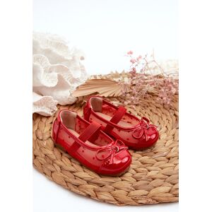 Boto Fr1 Detské Baletky S Červenou Mašľou Jellema Tmavočervená 34 Boto Fr1 Detské Baletky S Červenou Mašľou Jellema Tmavočervená 34