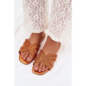 Boto Dámske Ploché Oranžové Šľapky Fariella Biela 36 Boto Dámske Ploché Oranžové Šľapky Fariella Biela 36