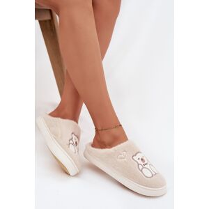 Boto Dámske Papuče S Medvedíkom Noralie Biela 38/39 Boto Dámske Papuče S Medvedíkom Noralie Biela 38/39