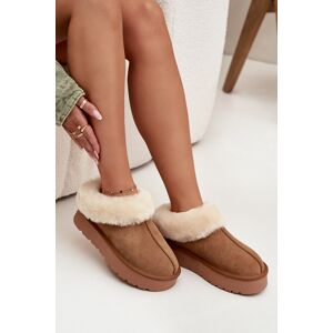 Boto Kožené Semišové Zimné Čižmy Pre Ženy S Kožušinkou Camel Mivelle Hnedá 40 Boto Kožené Semišové Zimné Čižmy Pre Ženy S Kožušinkou Camel Mivelle Hnedá 40