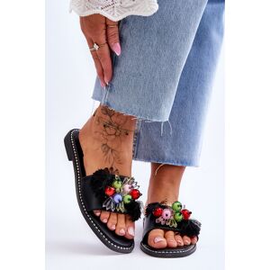 Papuče S Dekoratívnymi Korálkami S. Barski 37 Papuče S Dekoratívnymi Korálkami S. Barski 37