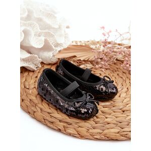 Boto Fr1 Detské Baletky Zdobené Flitrami Čierne Weries Čierna 33 Boto Fr1 Detské Baletky Zdobené Flitrami Čierne Weries Čierna 33