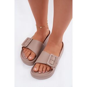 BIG STAR SHOES Dámske Penové Platformové Sandále S Prackou Kaki 38 BIG STAR SHOES Dámske Penové Platformové Sandále S Prackou Kaki 38