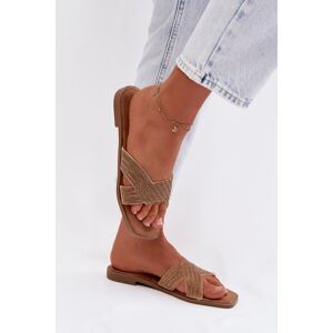 Dámske Zlaté Šľapky Boto Zinnia Hnedá 38 Dámske Zlaté Šľapky Boto Zinnia Hnedá 38