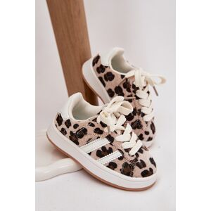 Boto Športové Topánky Sneakers Deti Leopard Béžové Amelle Biela 31 Boto Športové Topánky Sneakers Deti Leopard Béžové Amelle Biela 31