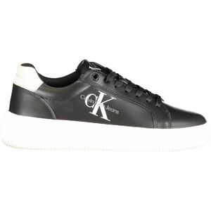 Calvin Klein Women'S Chunky Cupsole Laceup Lth Ml Mtl Sneaker-Black Čierna 40 Calvin Klein Women'S Chunky Cupsole Laceup Lth Ml Mtl Sneaker-Black Čierna 40