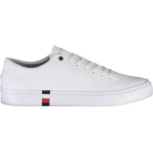 Biele Pánske Tenisky Tommy Hilfiger Biela 44 Biele Pánske Tenisky Tommy Hilfiger Biela 44