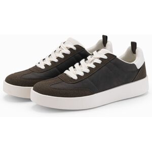 Ombre Old-School Men'S Sneakers On Thick Sole - Dark Brown Hnedá 44 Ombre Old-School Men'S Sneakers On Thick Sole - Dark Brown Hnedá 44