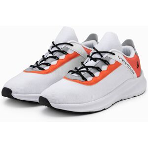 Ombre Men'S Sneakers With Neon Inserts - White Šedá 44 Ombre Men'S Sneakers With Neon Inserts - White Šedá 44