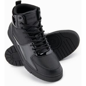 Ombre Men'S High Boots Sneakers With Shiny Elements - Black Čierna 45 Ombre Men'S High Boots Sneakers With Shiny Elements - Black Čierna 45
