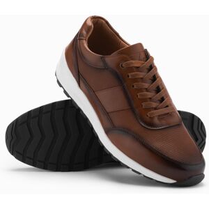 Ombre Men'S Eco Leather Sports Shoes Sneakers - Brown Hnedá 44 Ombre Men'S Eco Leather Sports Shoes Sneakers - Brown Hnedá 44
