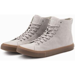 Ombre Men'S Ankle Sneakers With Rubber Sole - Ash Šedá 45 Ombre Men'S Ankle Sneakers With Rubber Sole - Ash Šedá 45