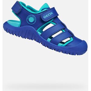 Modré Detské Sandále Geox S. Fusbetto Pro - Chlapci Modrá 34 Modré Detské Sandále Geox S. Fusbetto Pro - Chlapci Modrá 34